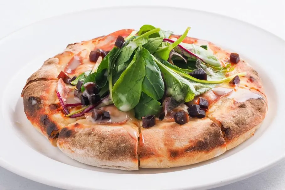 白雪ブルワリービレッジ長寿蔵「酒粕ピザ」