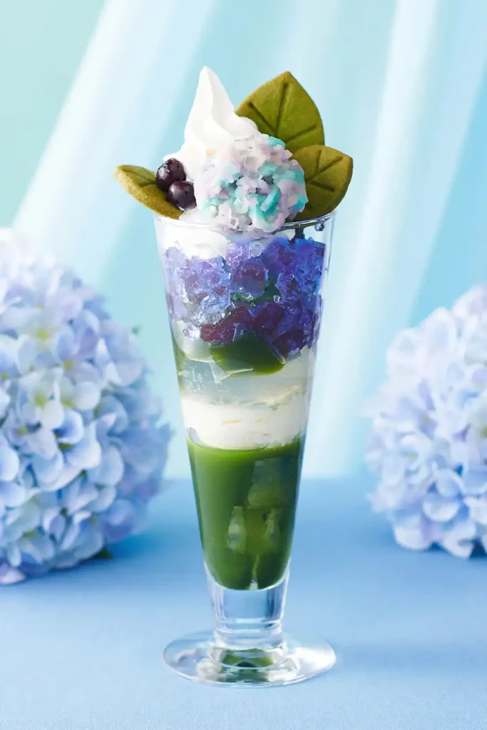 伊藤久右衛門の紫陽花パフェ