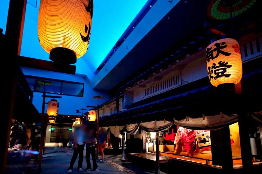 大阪くらしの今昔館 9階夜の時間の町全体