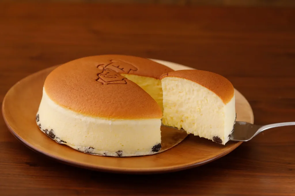 りくろ―おじさんのチーズケーキ断面