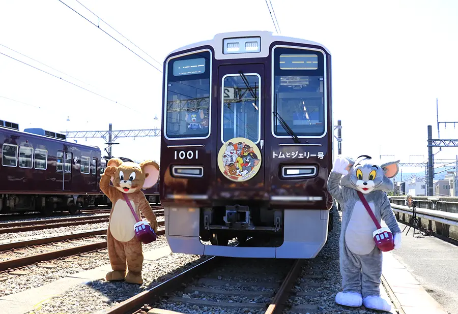 「TOM and JERRY×HANKYU」ラッピング列車「トムとジェリー号」の内覧会へ行ってきました！