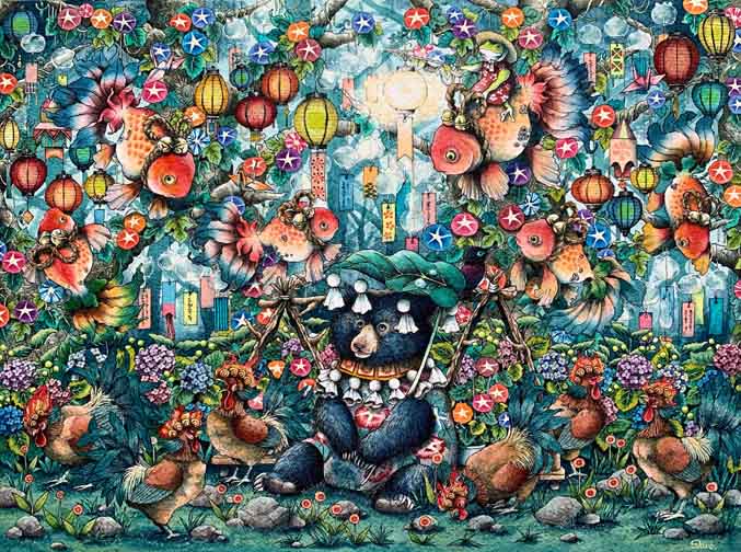 刺繍作家シロが京都岡崎の蔦屋書店で個展「turning the next page」を開催。