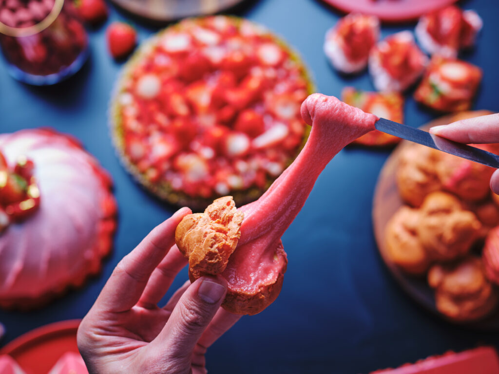 コンラッド大阪のいちごビュッフェのシュークリーム