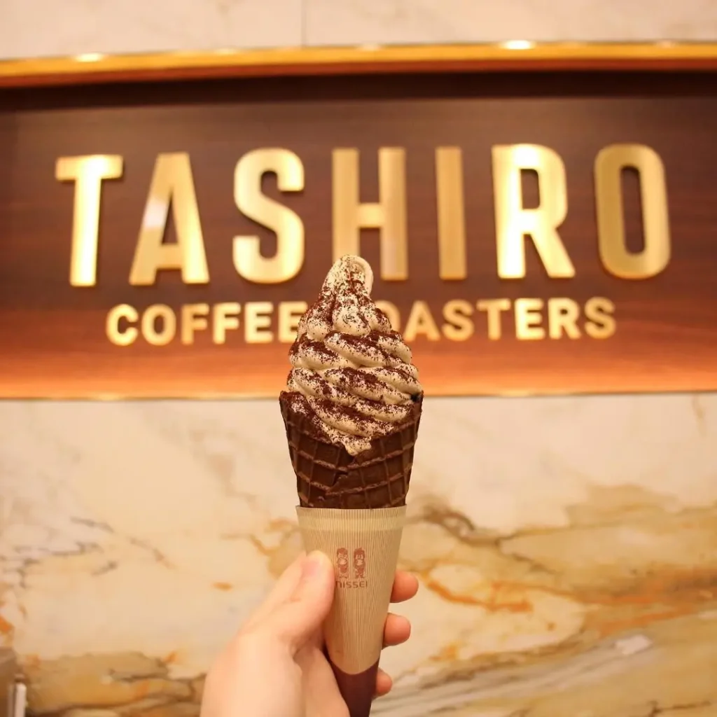 田代コーヒーロースターズのコーヒーソフトクリーム