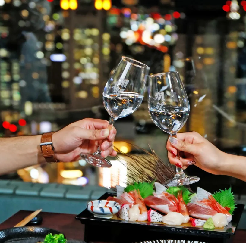 京月　日本酒　グラス