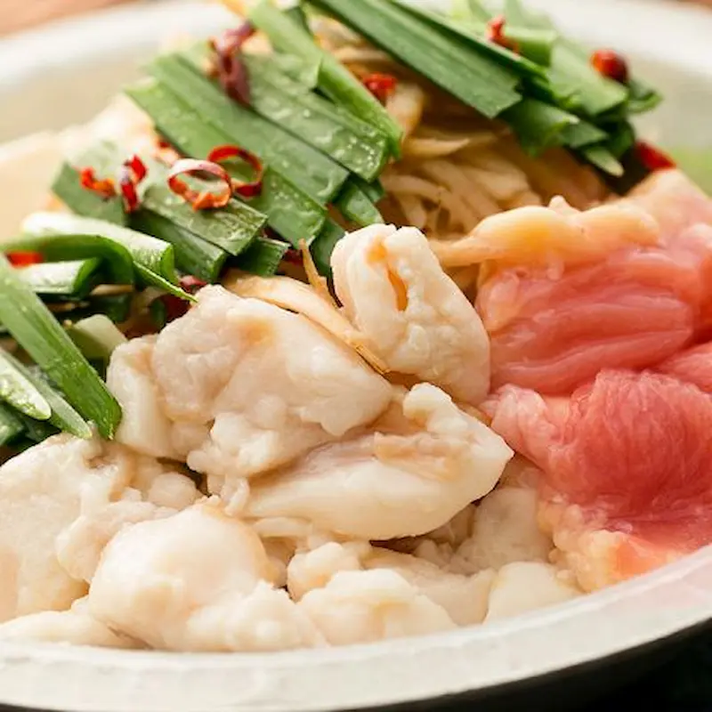 個室炭火焼き鳥と国産牛もつ鍋 篭(こもり)のもつ鍋