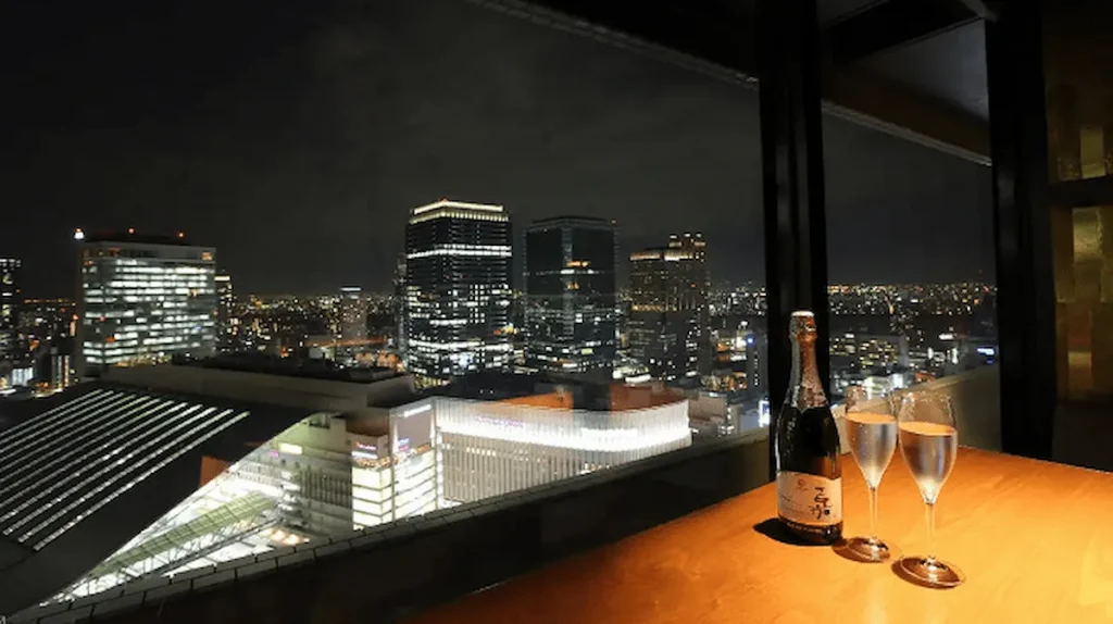 クラフトビールハウスモルトの夜景