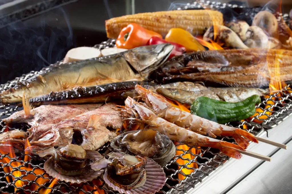 七囲炉の炉端焼き