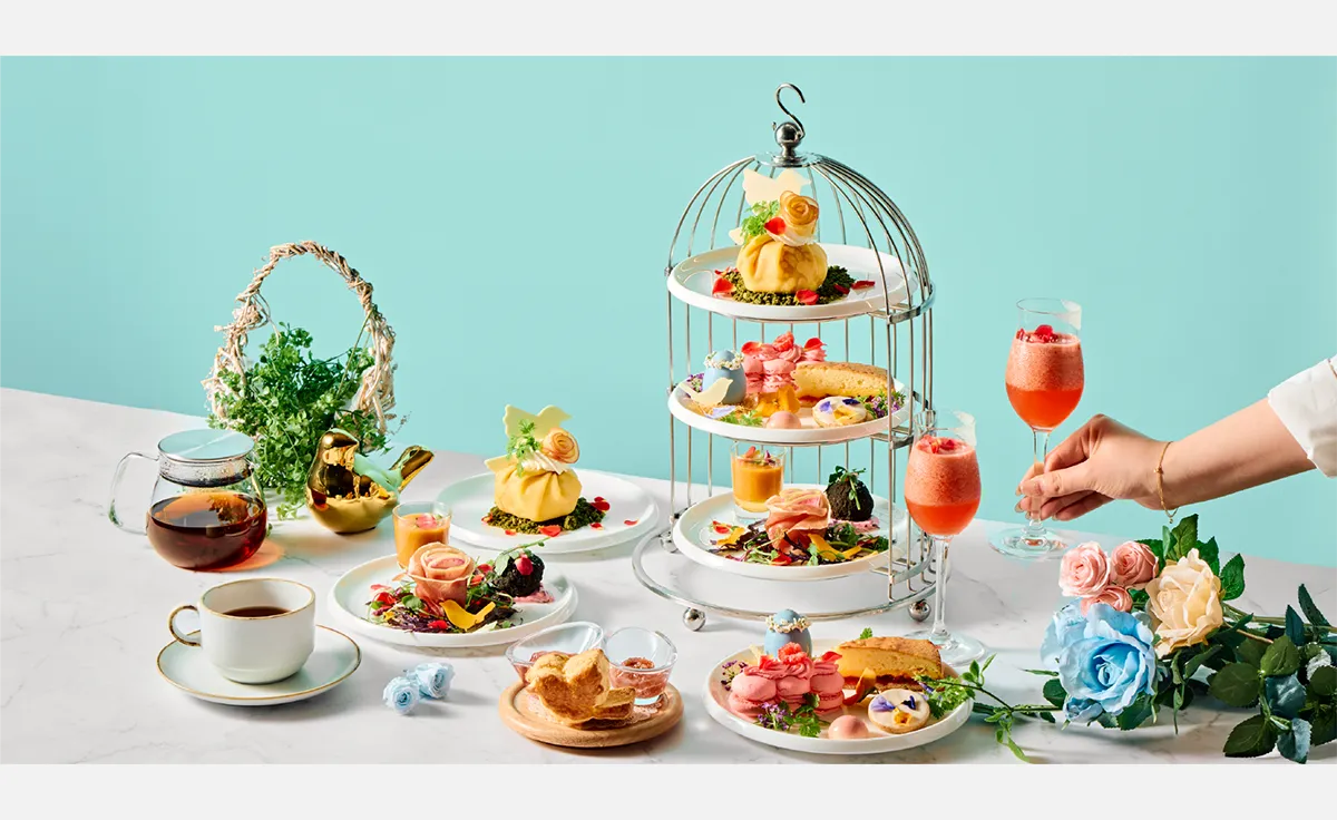 voco大阪セントラルで初夏限定「ことりローズガーデン」アフタヌーンティー新登場