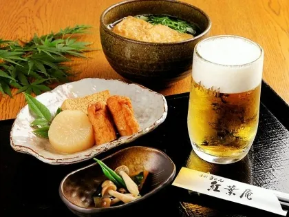 手打ちうどん紅葉庵 紅葉庵のほろ酔いセット