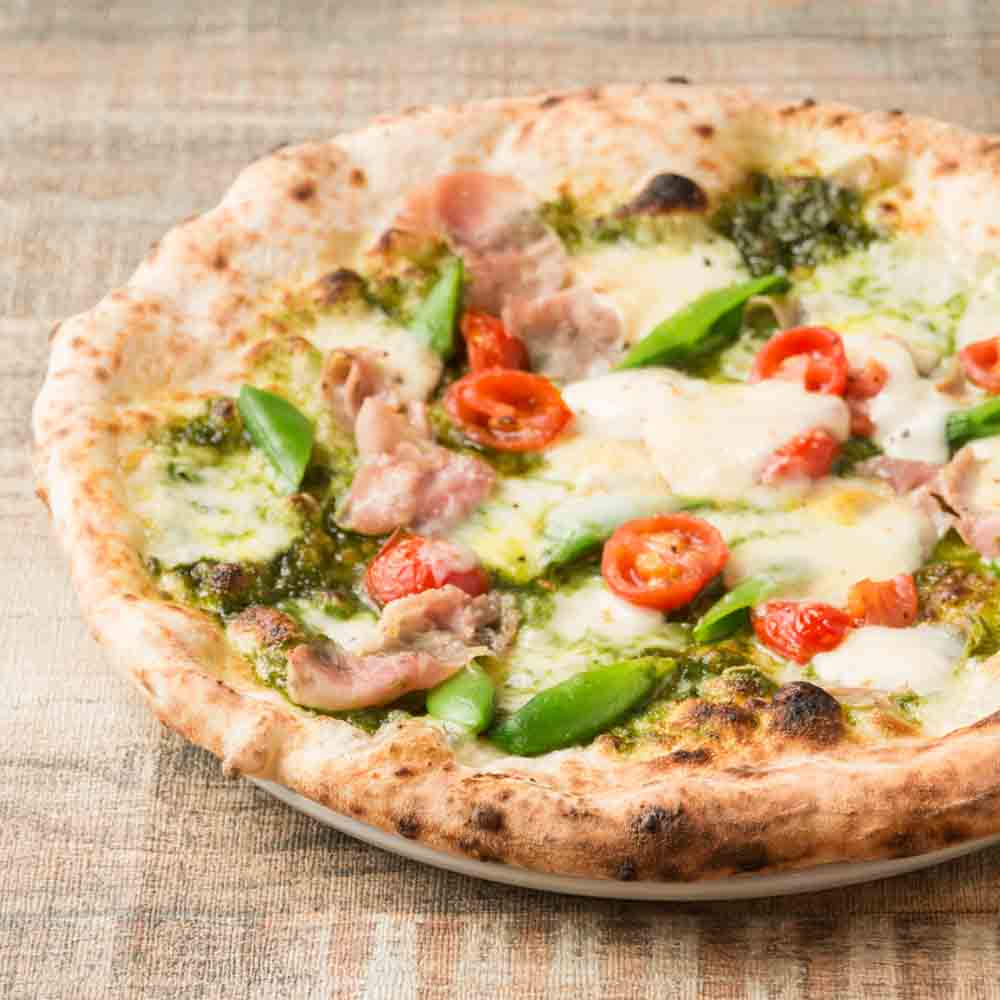 青いナポリのナポリピッツア