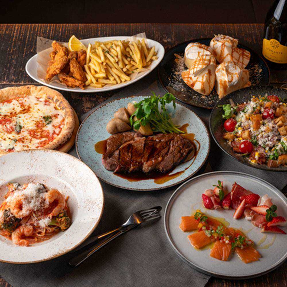 バンクとのコース料理