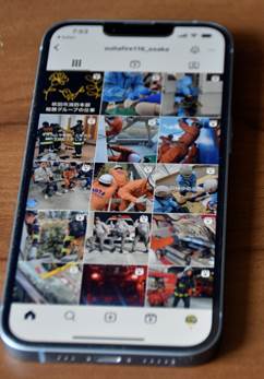 吹田市消防本部のInstagram画面