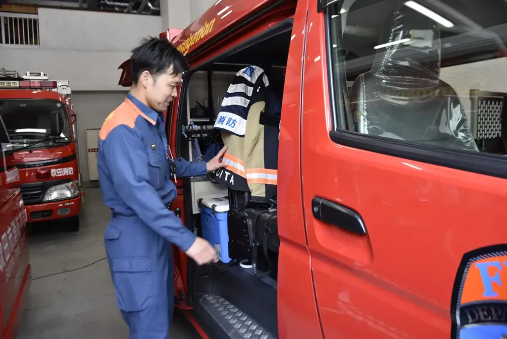 吹田市消防本部　装具確認