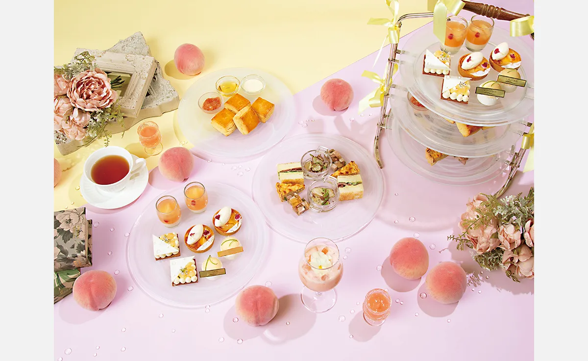 「ホテル ラ・スイート神戸ハーバーランド」で桃をイメージしたアフタヌーンティーの販売開始