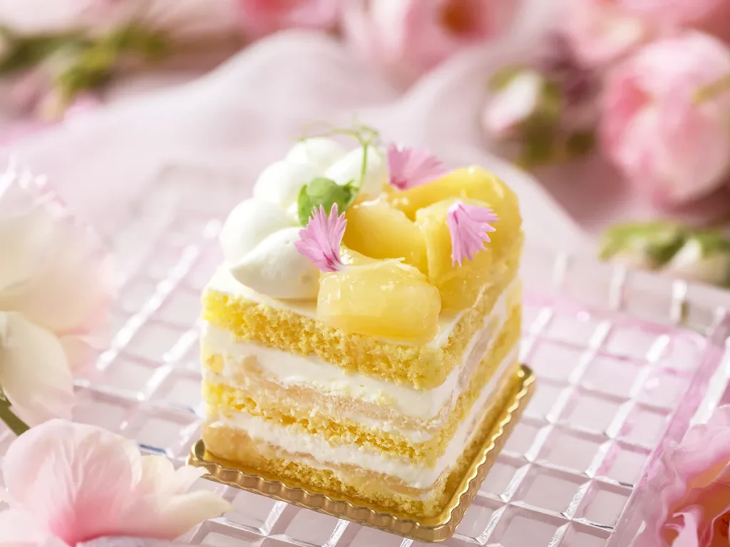 都ホテル　尼崎　ピーチアフタヌーンティー　ショートケーキ