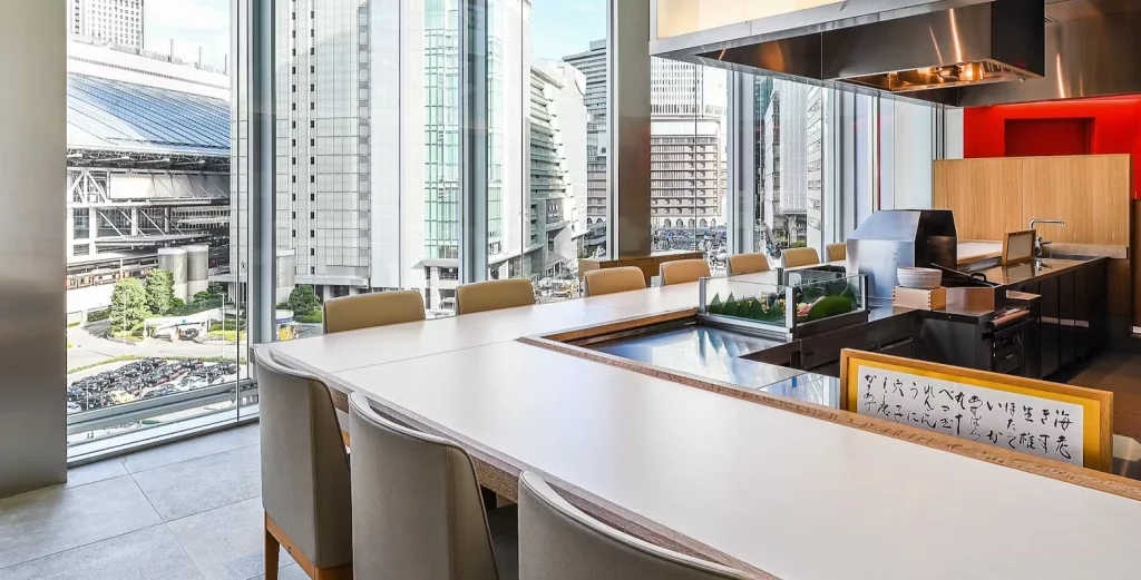 銀座 天一 大阪店_カウンタ席