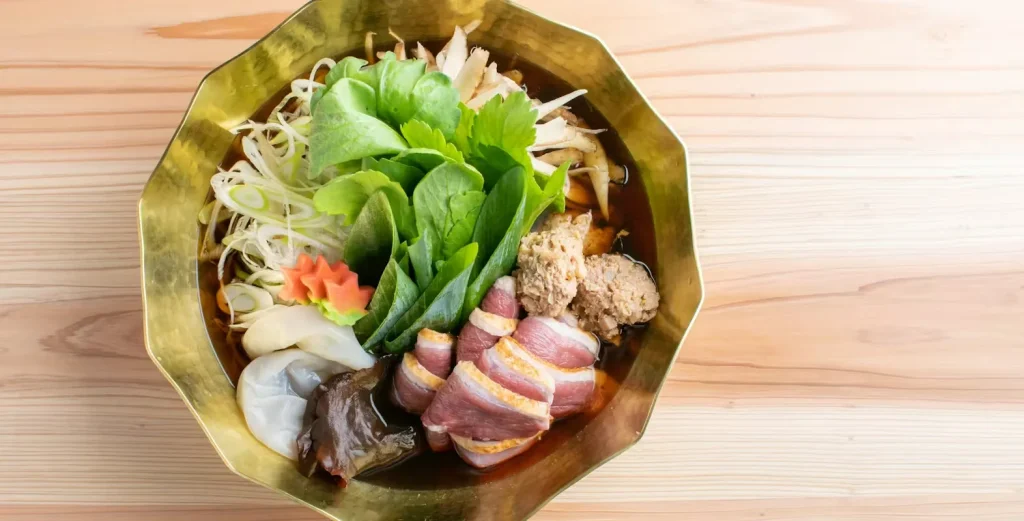 江坂の鍋料理つがい 鴨鍋