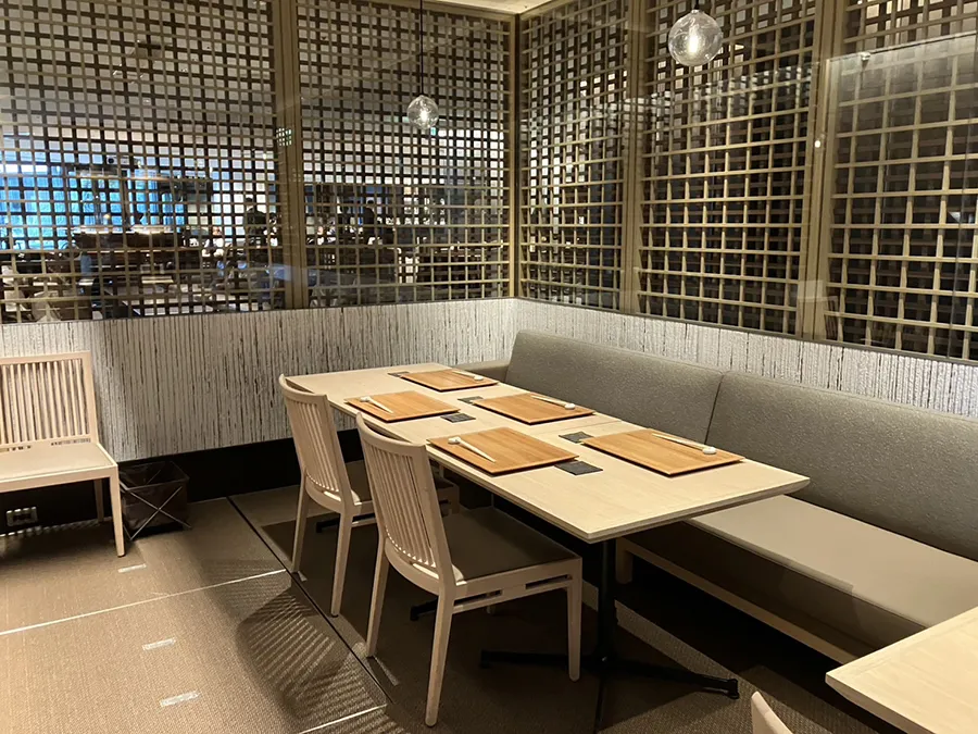 aburiyaki & sushi An（あぶり焼き＆寿司 あん）のテーブル席