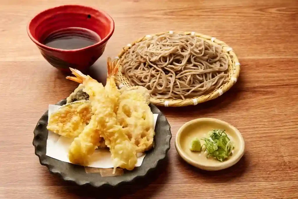 阪急三番街 いしのや 大海老と野菜の天せいろそば