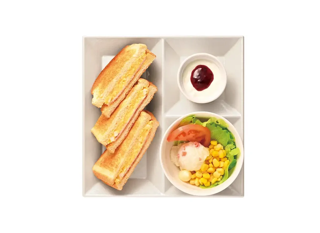 阪急三番街 カフェ・ド・クリエ トーストサンドモーニング ハムタマゴ