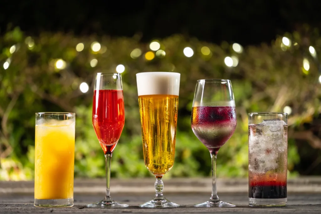 グランフロント大阪　ビアガーデン　ドリンク