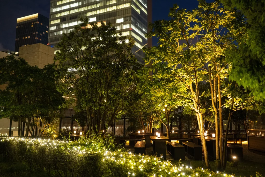 グランフロント大阪　ビアガーデン　外観