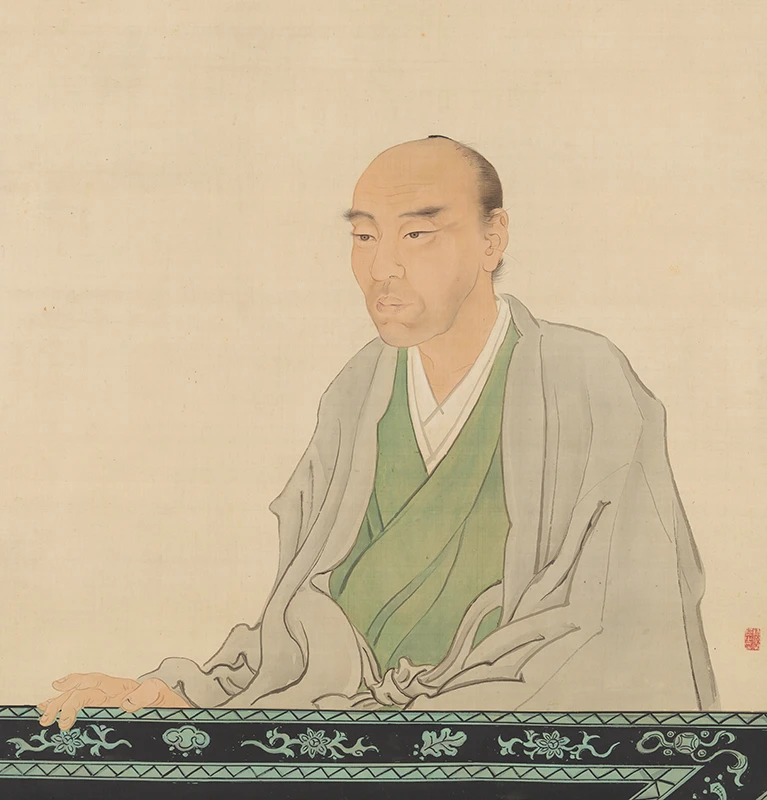 椿椿山筆「渡辺崋山像」/田原市博物館蔵