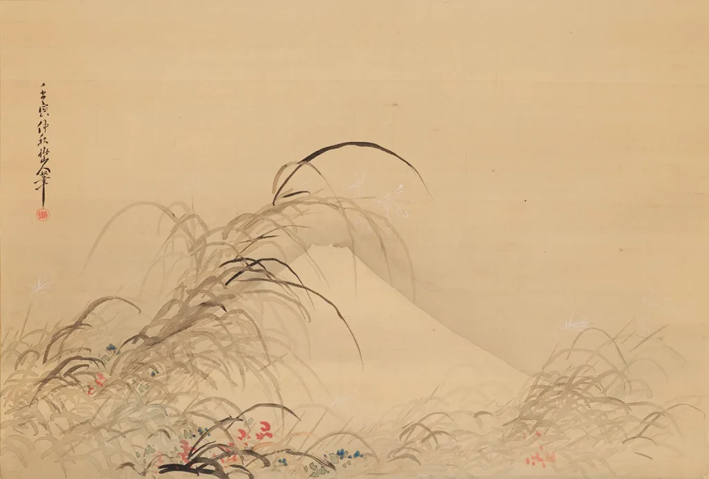 椿椿山筆「不二山図」/兵庫県立美術館蔵