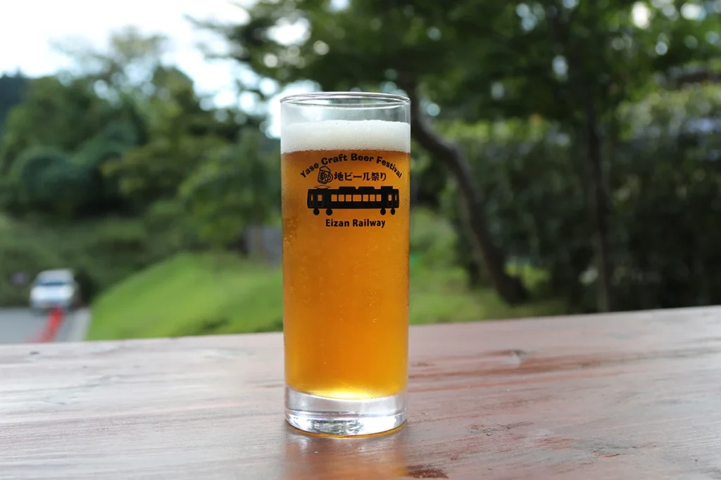 京都 八瀬えいでん《駅》地ビール祭り