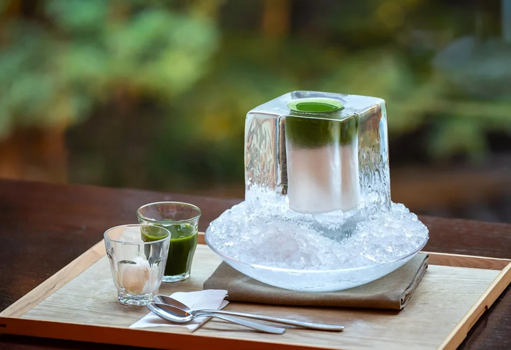ハイアット リージェンシー 京都 アイス抹茶ラテ 氷の器