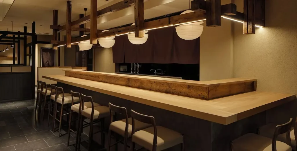 寿司なかごのカウンター席