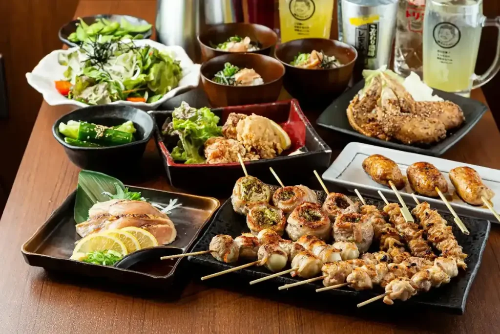 焼鳥と博多名物野菜巻串　焼きんしゃい　江坂店