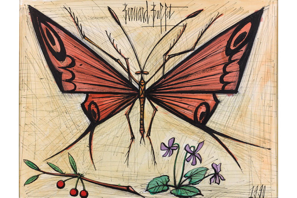 《蝶、サクランボとスミレ》