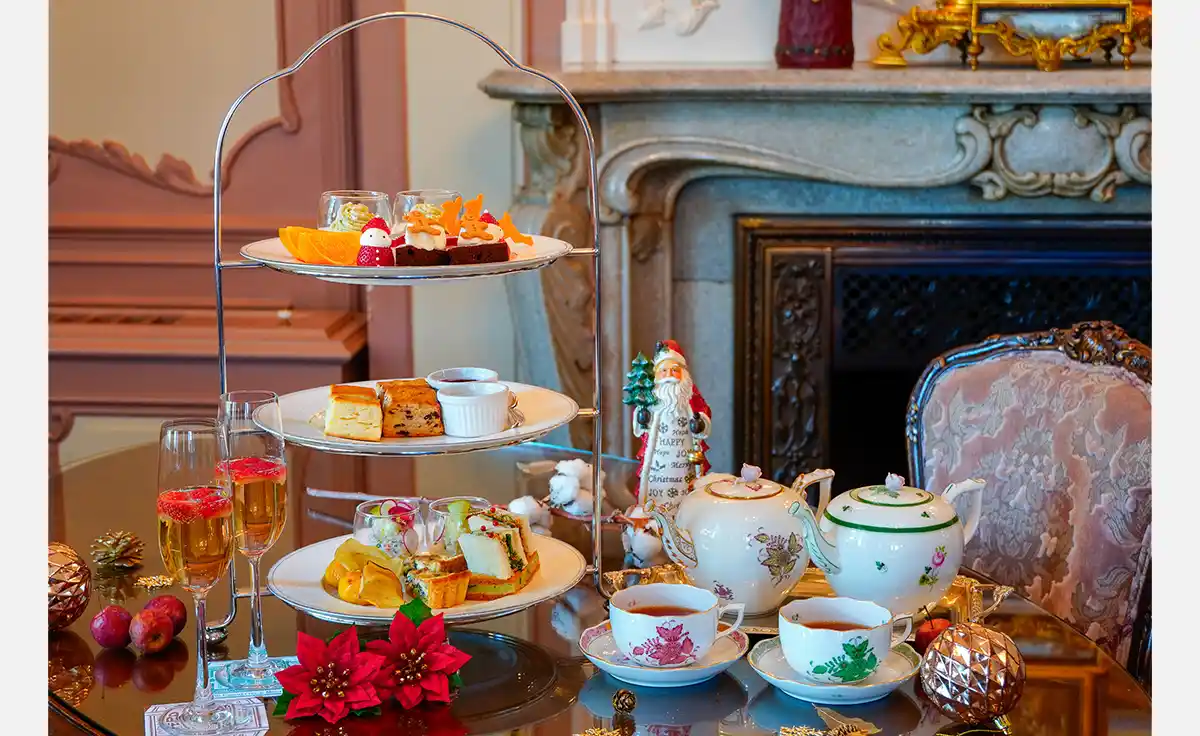 クリスマスをモチーフにしたスイーツで彩る「クリスマスアフタヌーンティー」がホテル長楽館で2025年11月22日から開始
