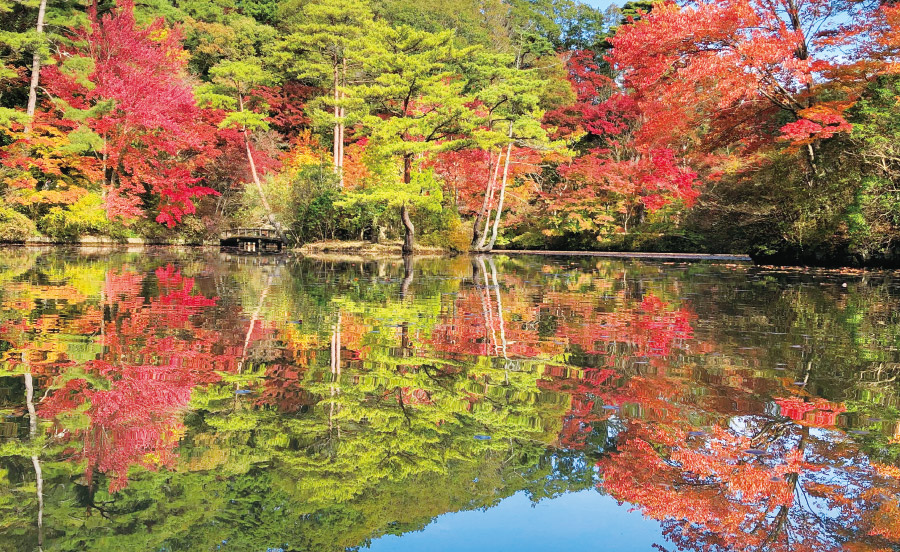 美しい“逆さ紅葉”の絶景。紅葉リフレクション【TOKK2025年11月号】