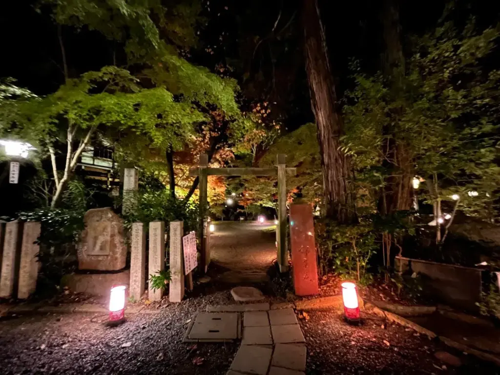 長岡天満宮花灯路 錦景苑 入口