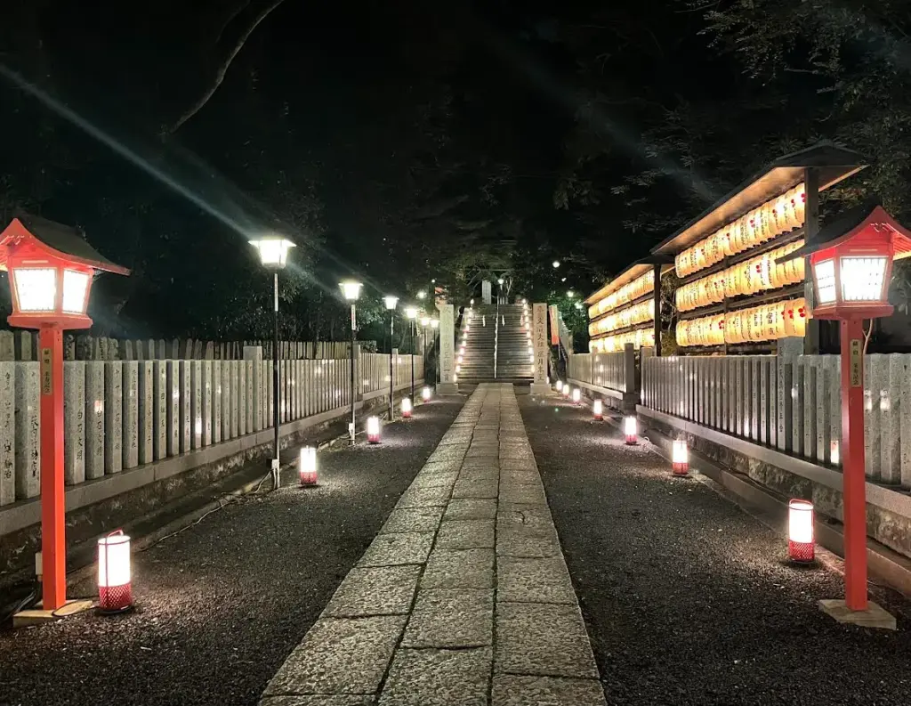 長岡天満宮花灯路 参道