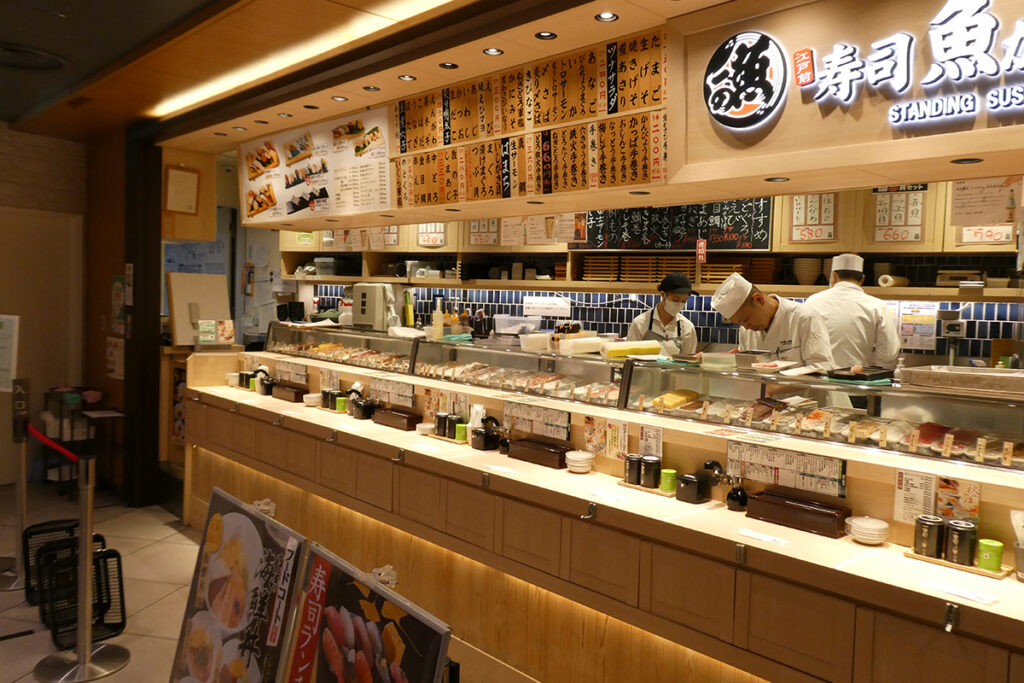 寿司店魚がし日本一の外観