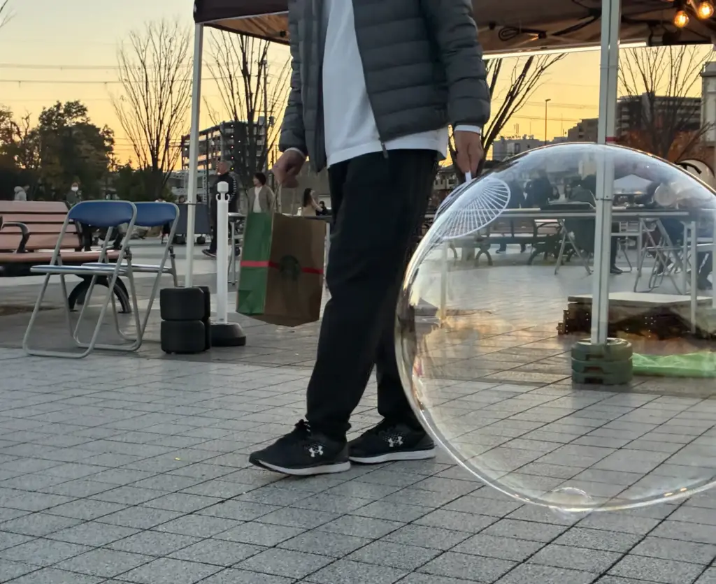 安満公園クリスマスマーケット,シャボン玉