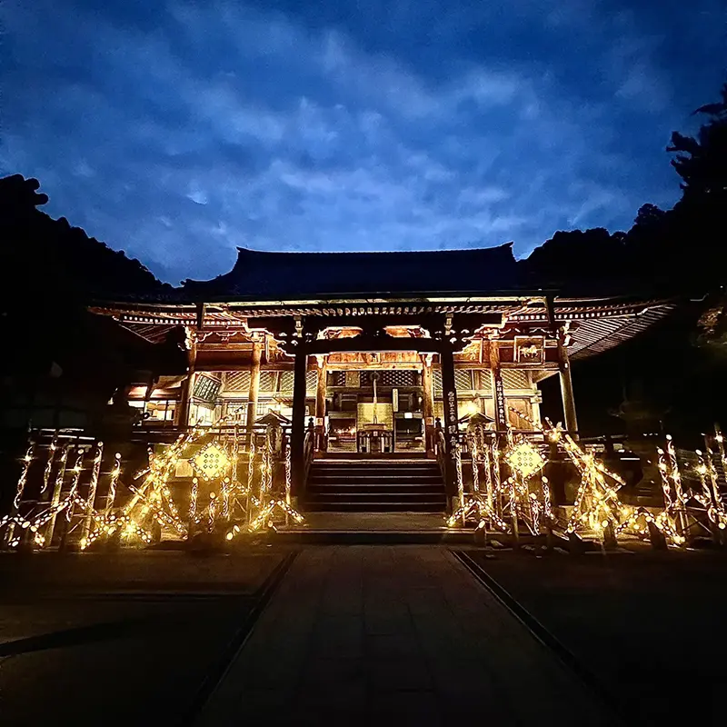 京都発・竹・流域環境ネット 吉峯寺の竹あかり