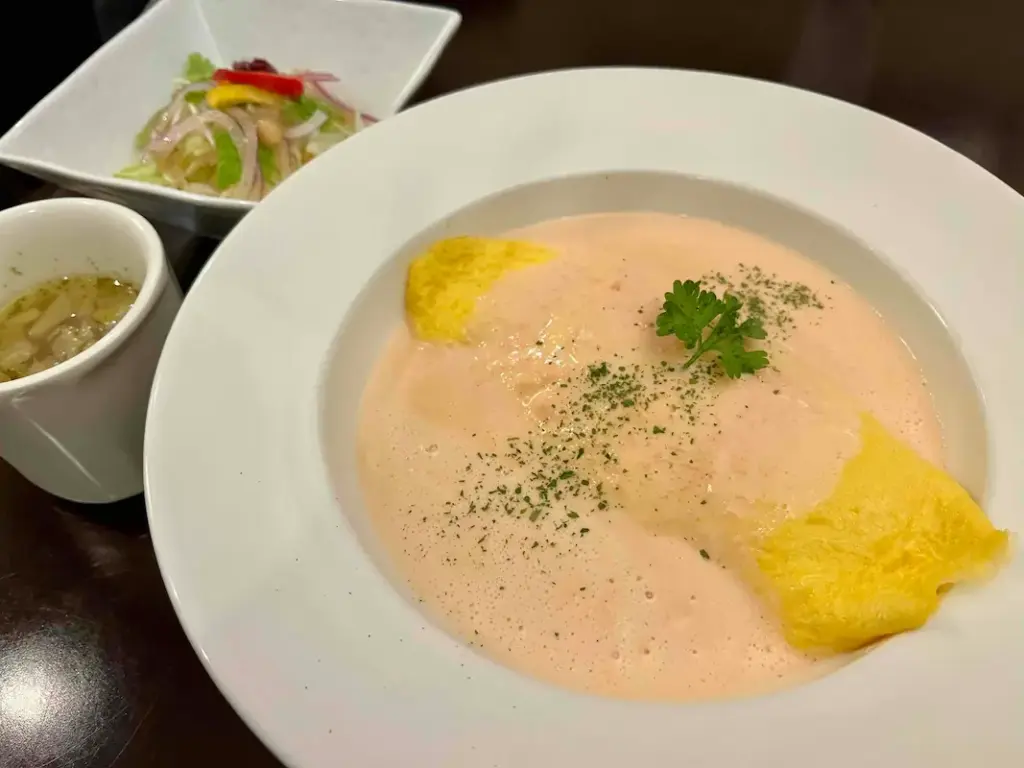 川西『カフェマーサ』明太クリームオムライス