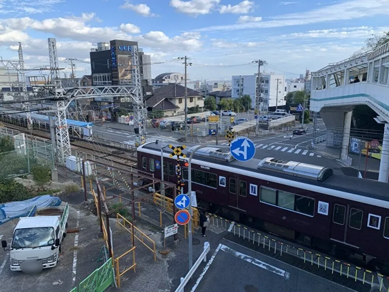 阪急六甲歩道橋 景色