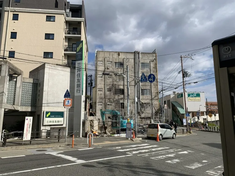 阪急六甲付近 工事中