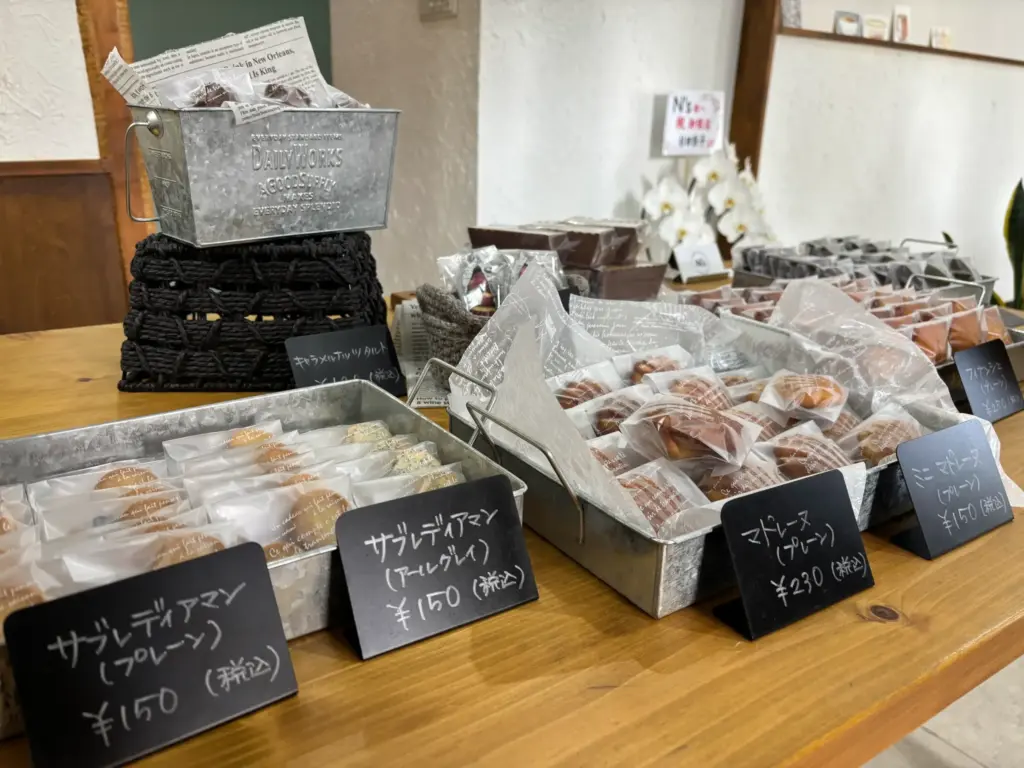 販売されている焼き菓子